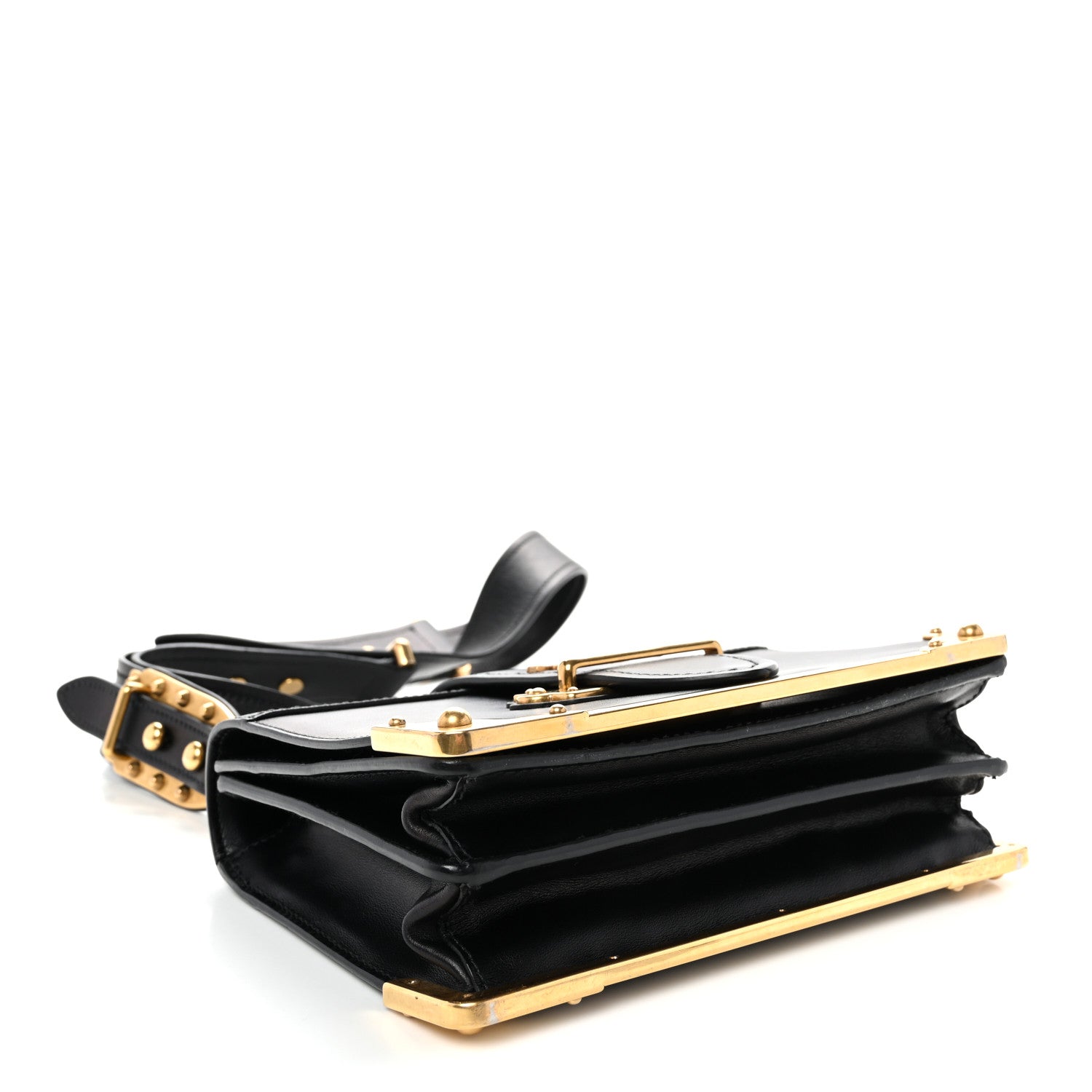 City Calf Saffiano Cahier Bag Black