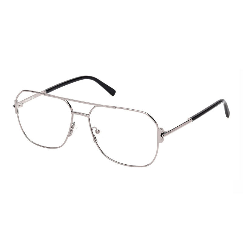 MCM Eyeglasses Aviator Full Rim, Shiny Pale Gold/Dark Havana Frame and Clear Demo Lenses Lens MW5007032