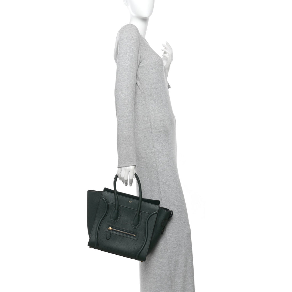 Drummed Calfskin Micro Luggage Amazone