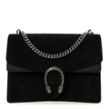 Suede Medium Dionysus Shoulder Bag Black