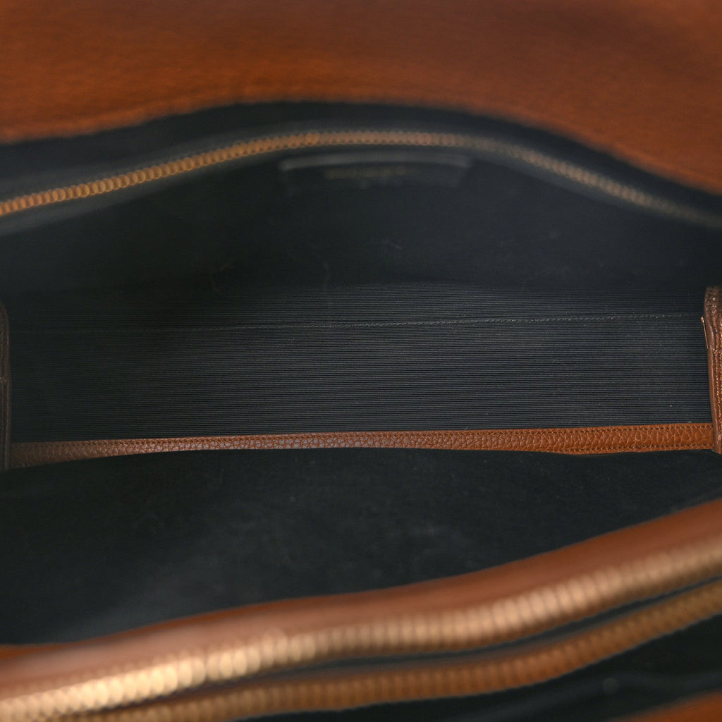 Grained Calfskin Large Souple Sac De Jour Carryall Cinnamon