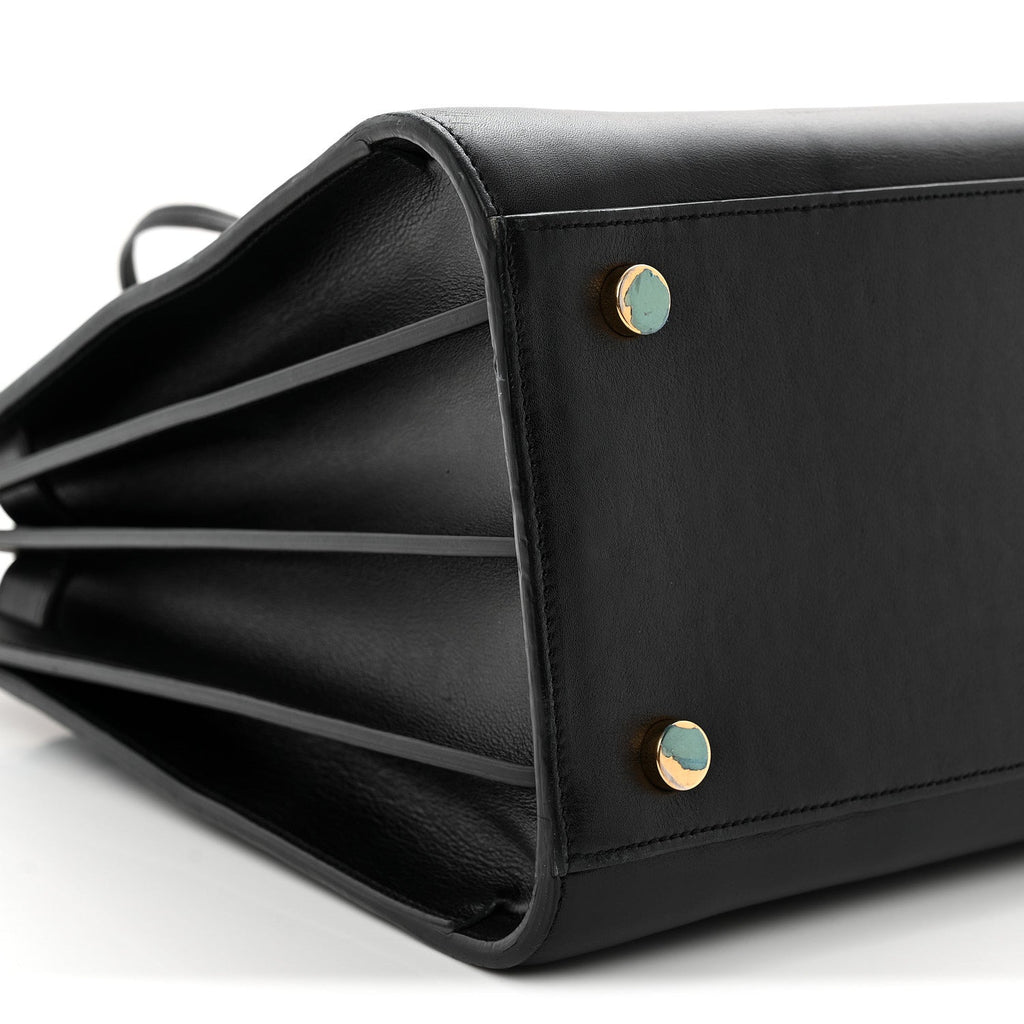 Calfskin Small Sac De Jour Black