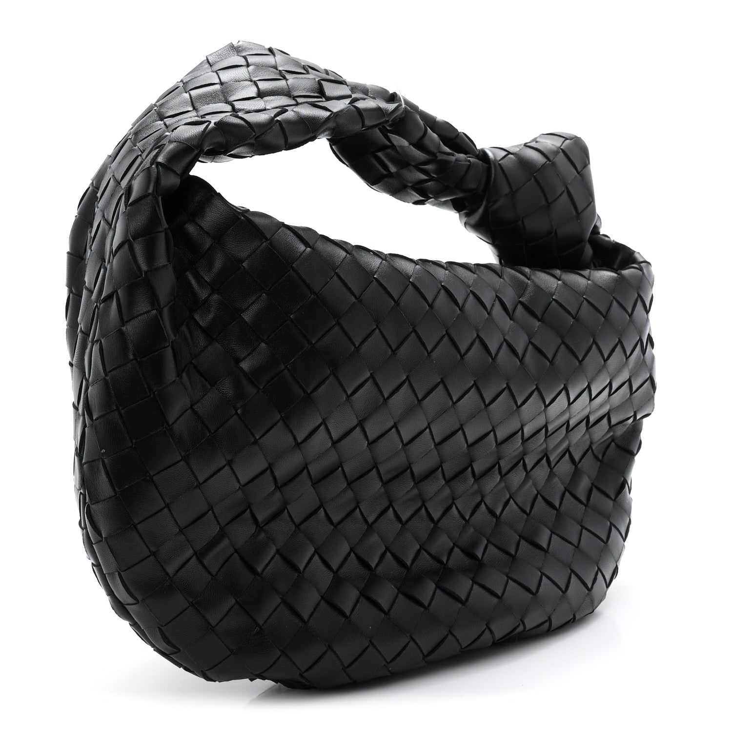 Nappa Intrecciato Teen Jodie Hobo Black