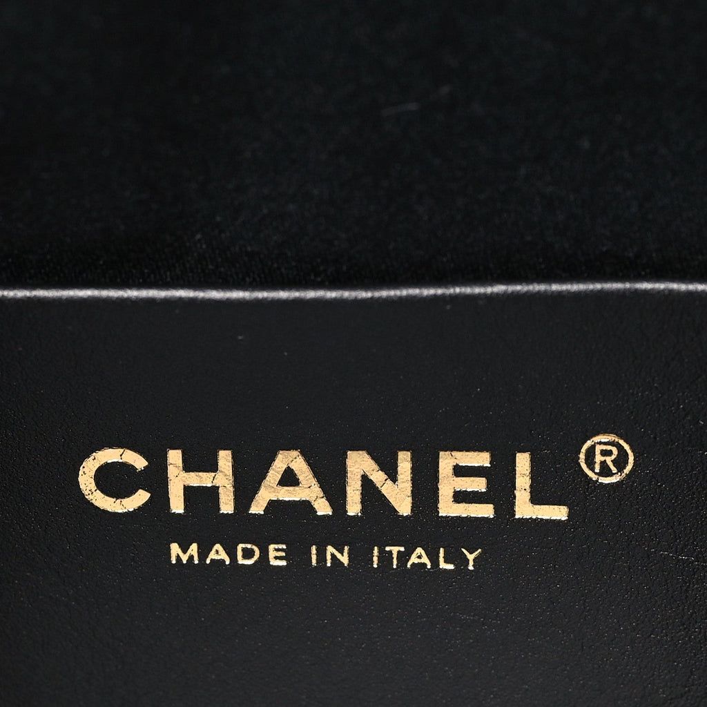 Pony Hair Mini Chanel 25 Handbag Black