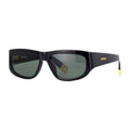 Jacquemus Sunglasses Square Full Rim, Shiny Black Frame and Grey Lens JAC/2C1