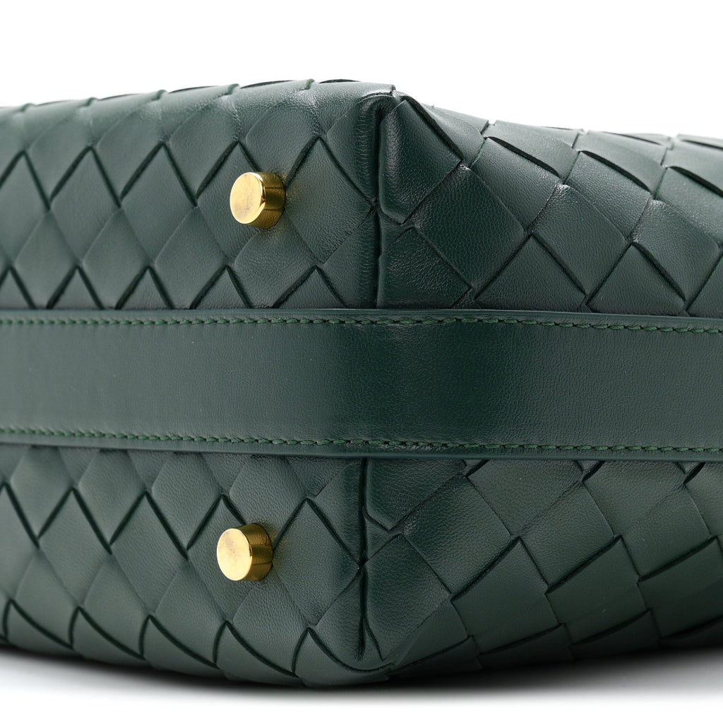 Calfskin Intrecciato Mini Wallace Emerald Green