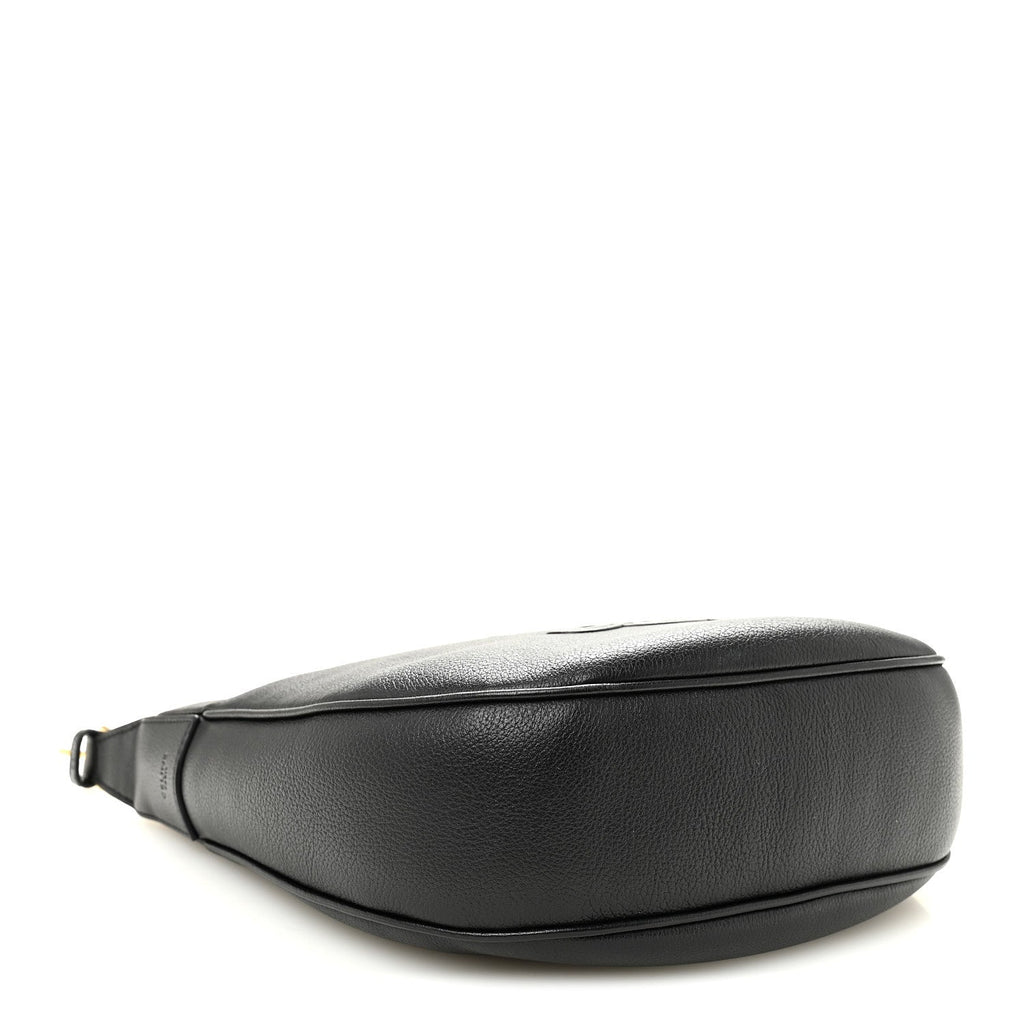 Supple Calfskin Cuir Triomphe Small Heloise Shoulder Bag Black