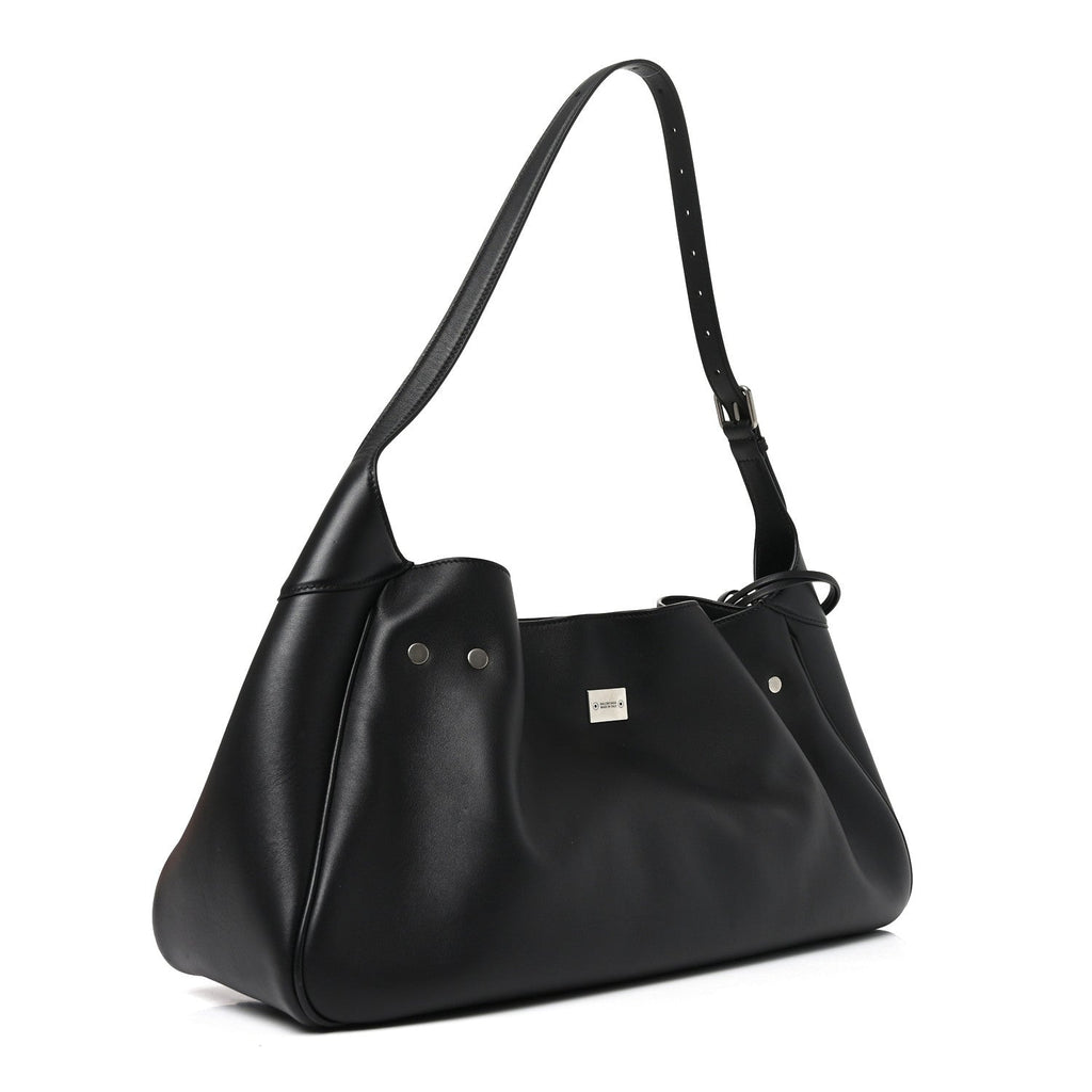 Smooth Calfskin Medium Bel Air Shoulder Bag Black