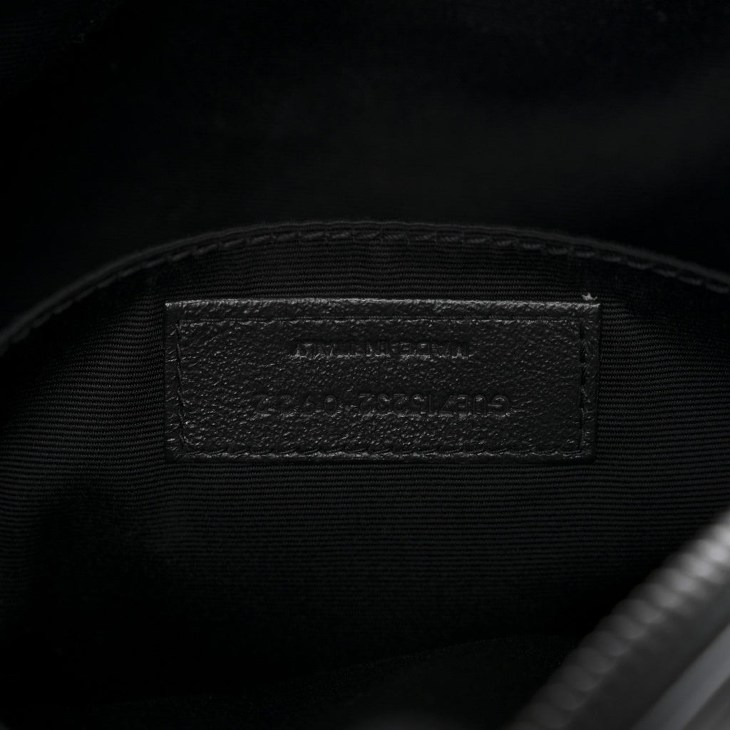 Calfskin Matelasse Monogram Monochrome Lou Camera Bag Black