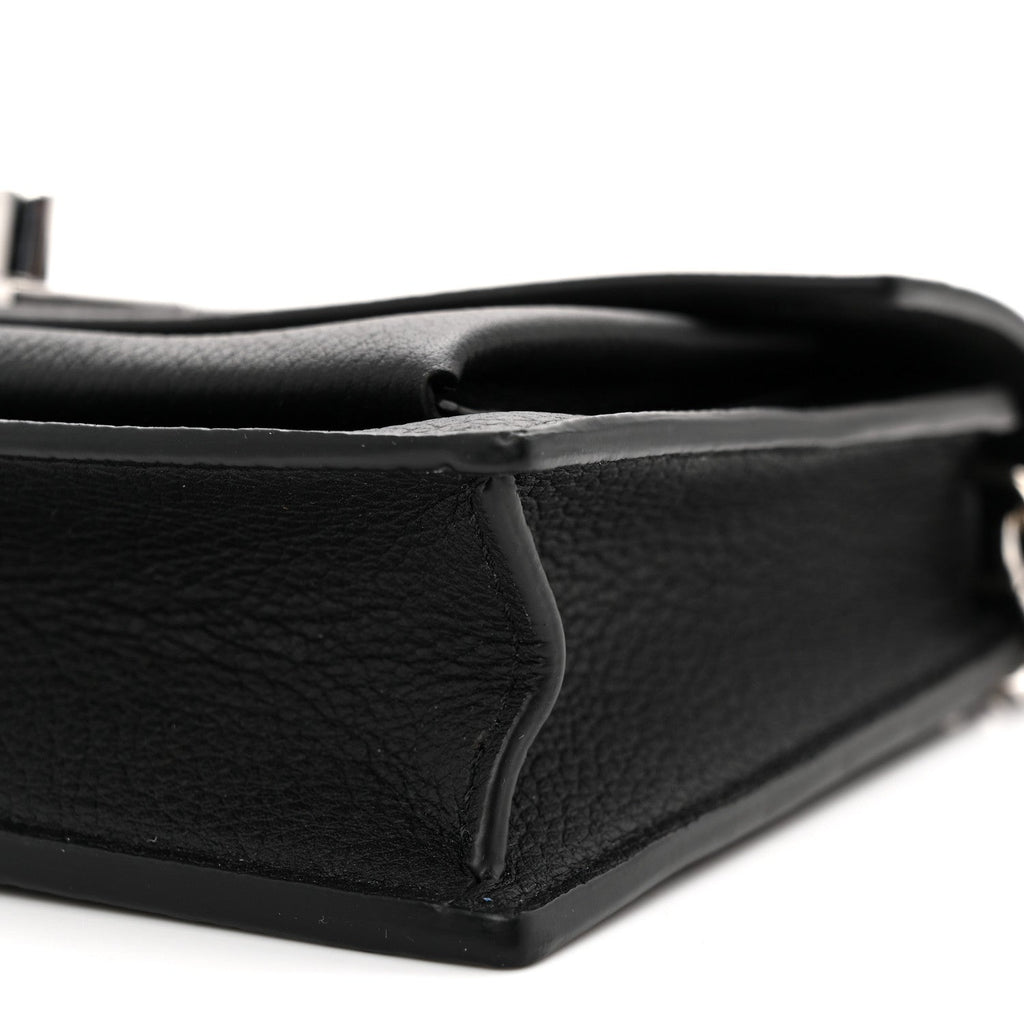 Soft Calfskin My Lockme Chain Pochette Black