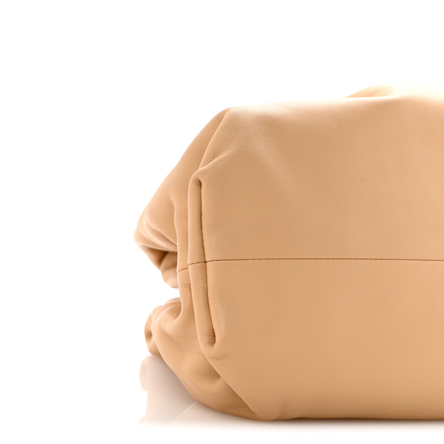 Smooth Butter Calf The Pouch Oversized Clutch Biscotto