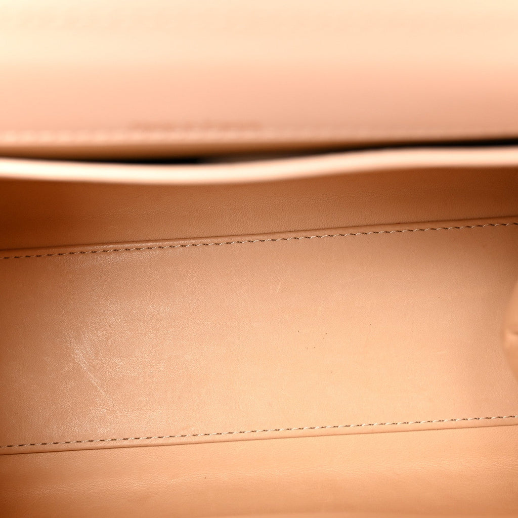 Box Calfskin Mini Brillant Satchel Nude