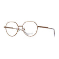 Bottega Veneta Eyeglasses Round Full Rim, Gold Frame and Clear Demo Lenses Lens BV1076OA001
