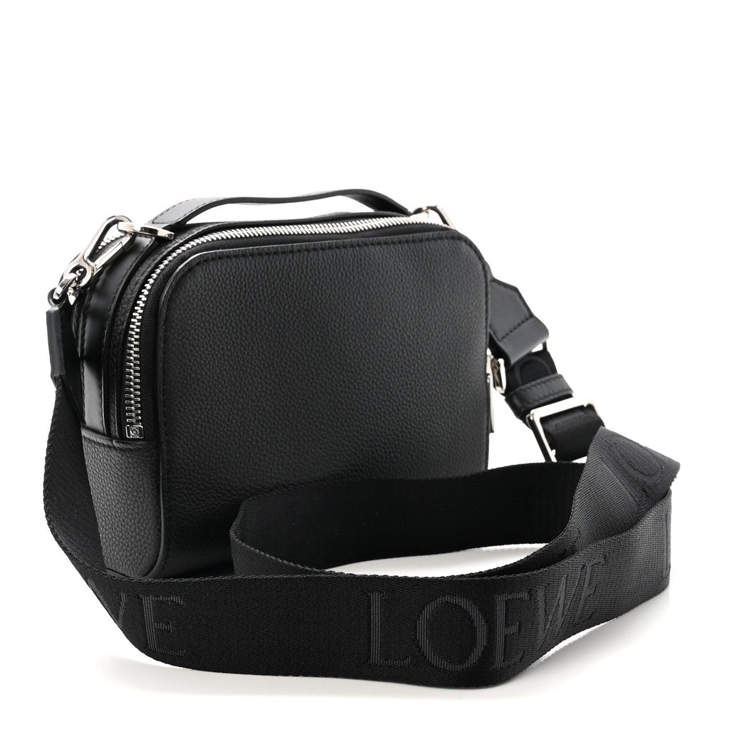 Soft Calfskin Mini Camera Bag Black