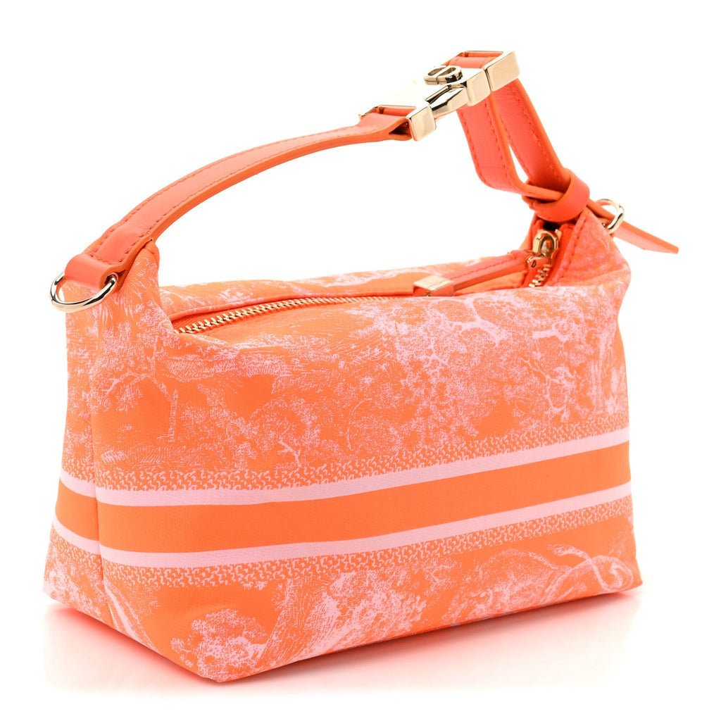 Technical Fabric Toile De Jouy DiorTravel Nomad Pouch Orange