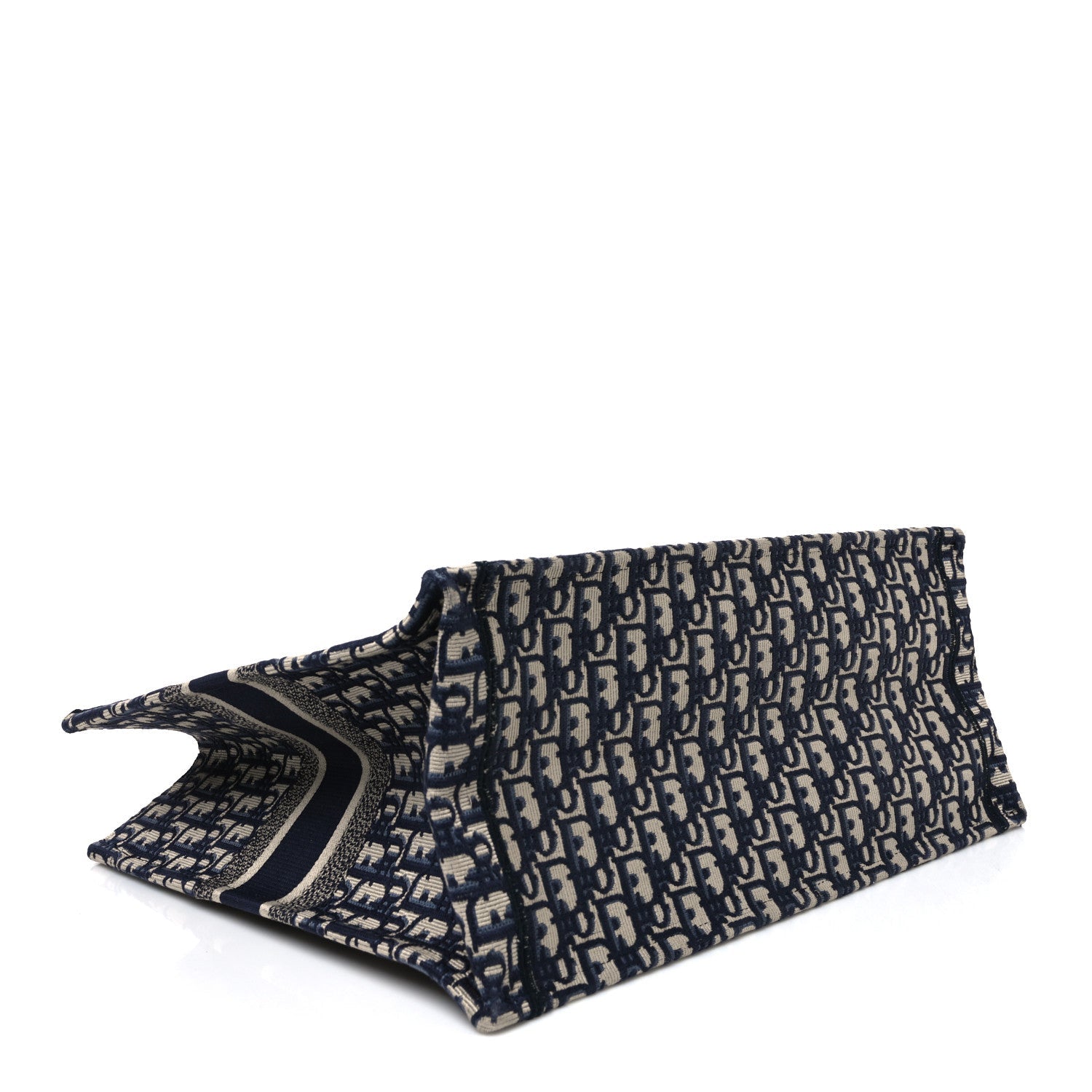 Oblique Large Book Tote Blue Multicolor