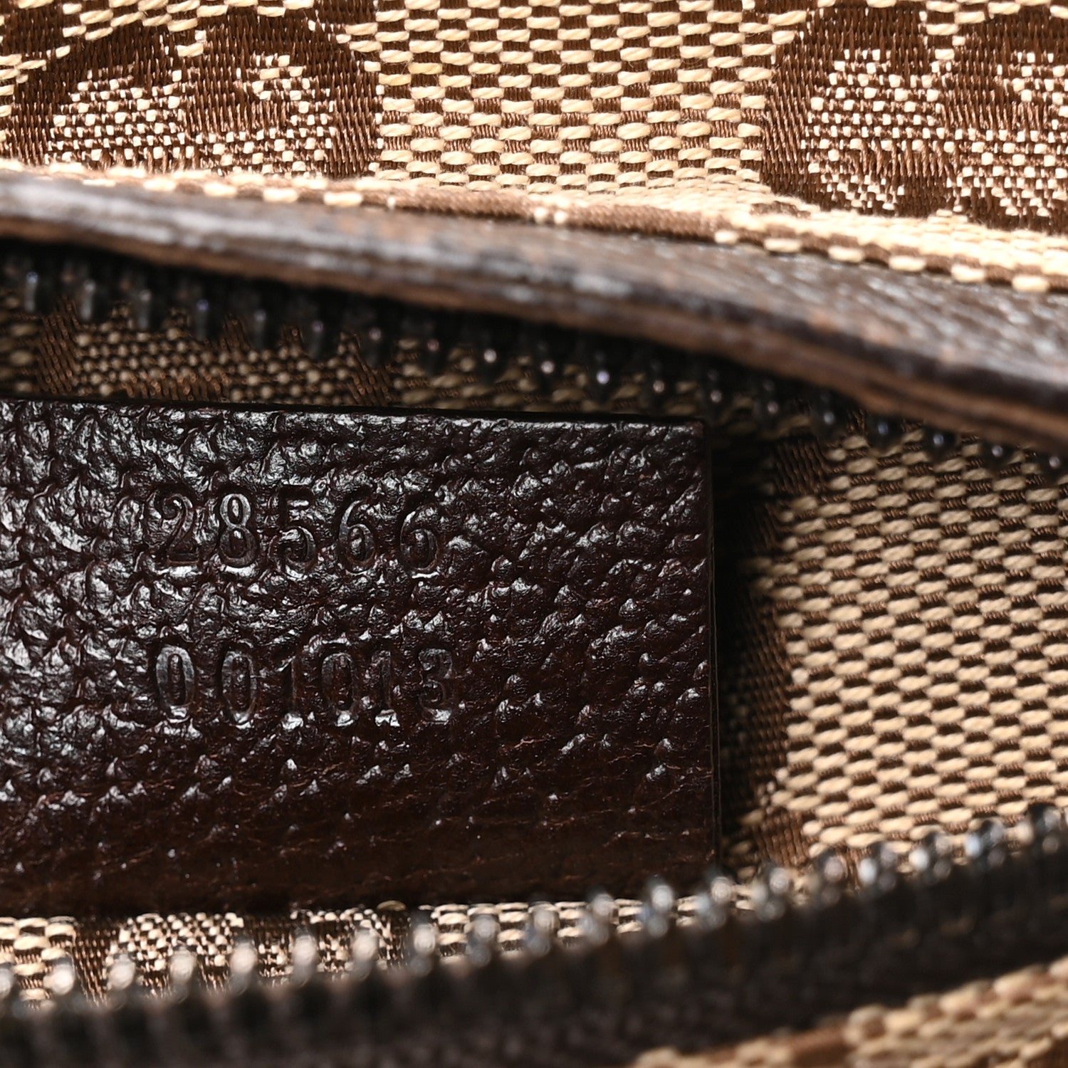 GG Monogram Double Pocket Belt Bag Dark Brown