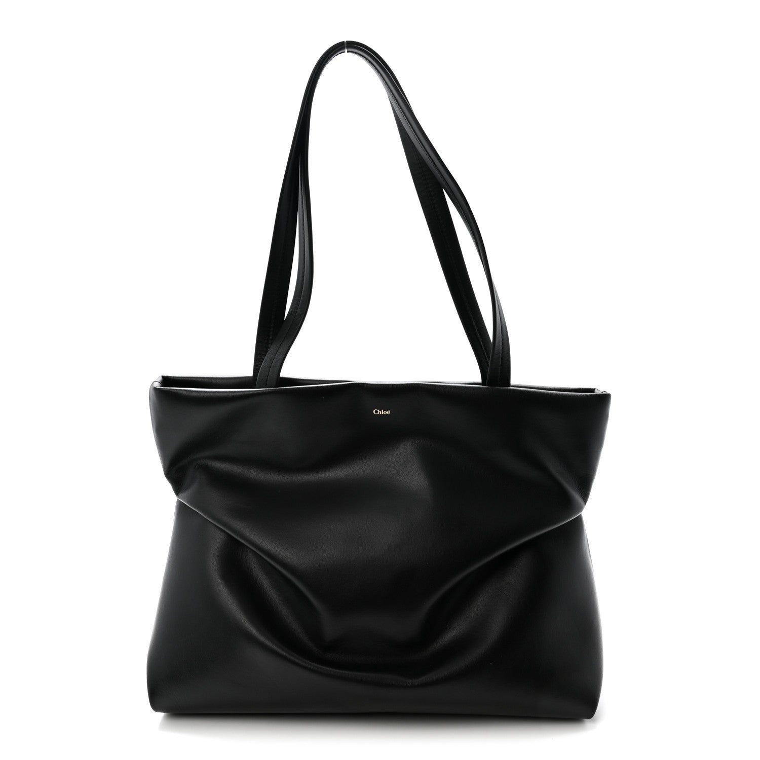 Calfskin Judy East West Tote Black