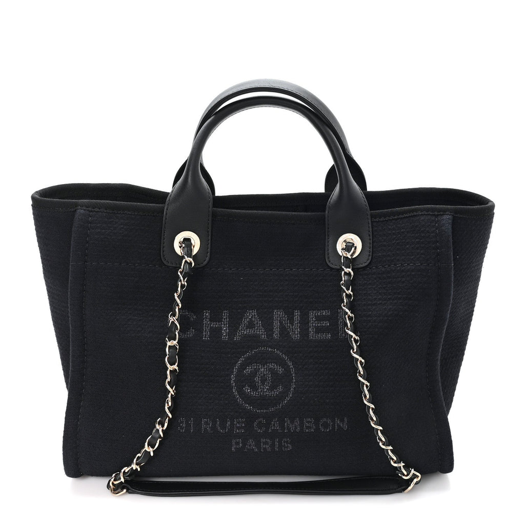 Mixed Fibers Small Deauville Tote Black