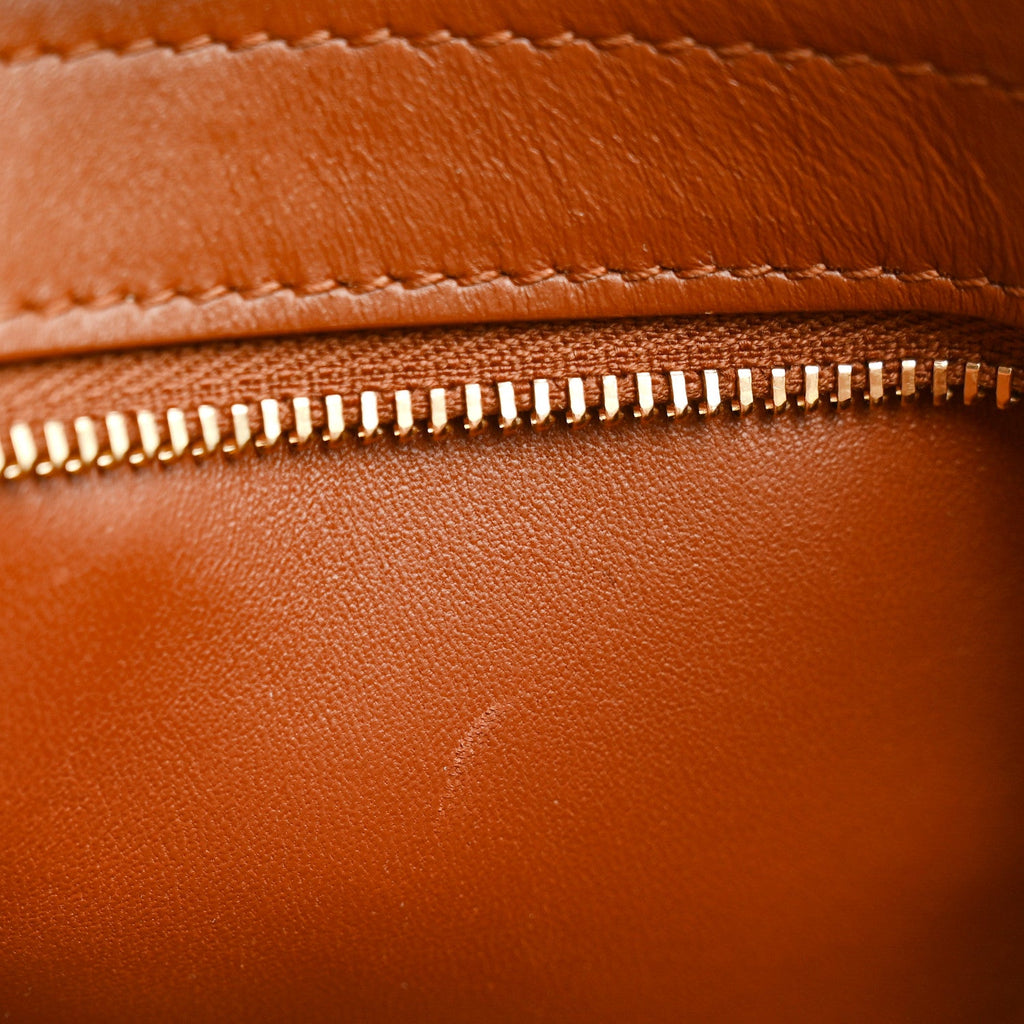 Suede Alligator Embossed Mini Hug Crossbody Bag Natural Brown