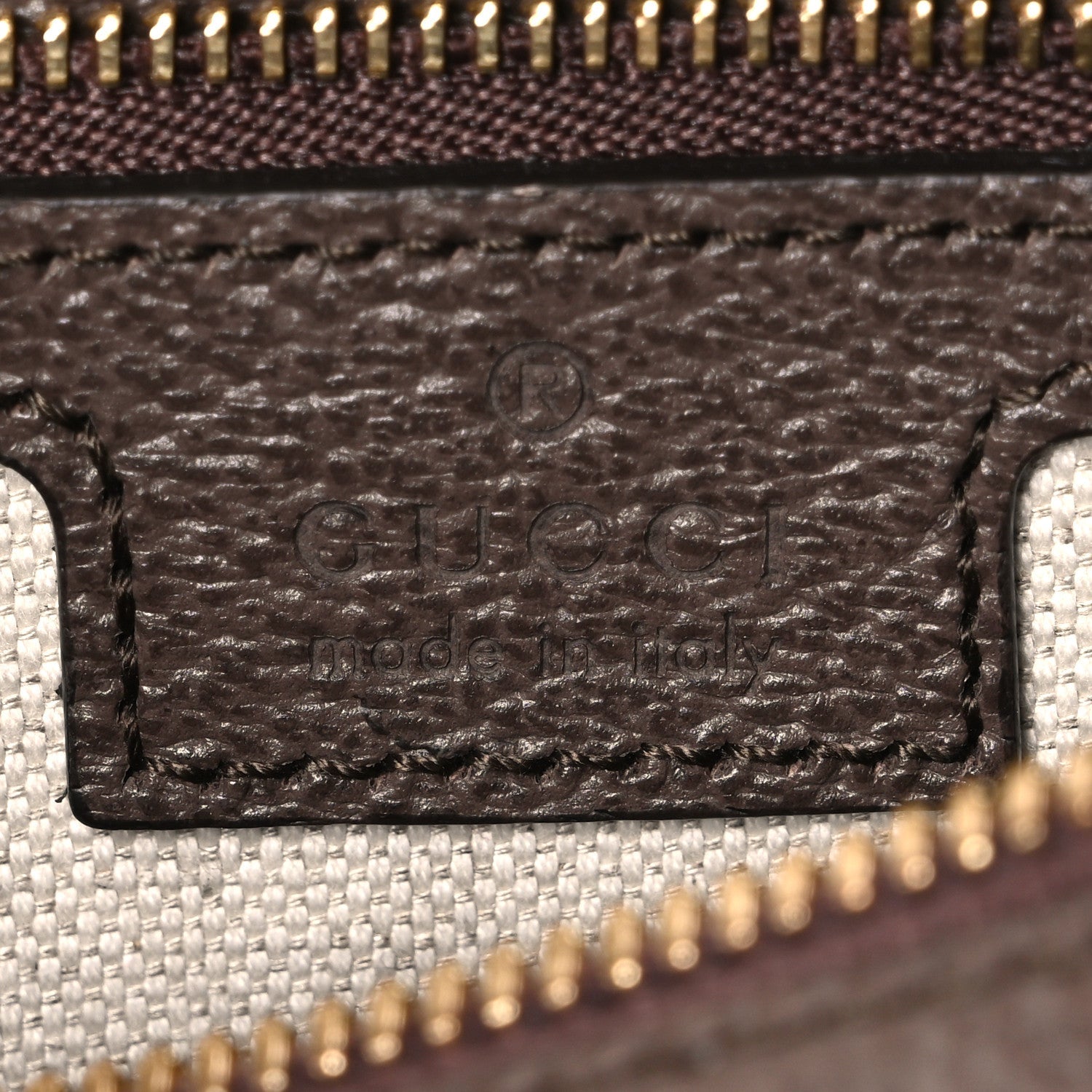 GG Supreme Monogram Web Small Ophidia Top Handle Bag Beige Ebony