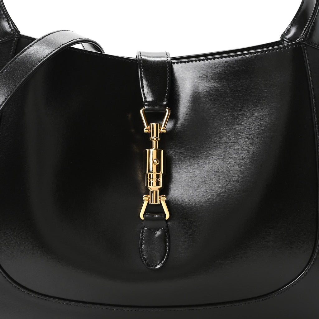 Boarded Dyana Lux Calfskin Medium Jackie 1961 Hobo Black