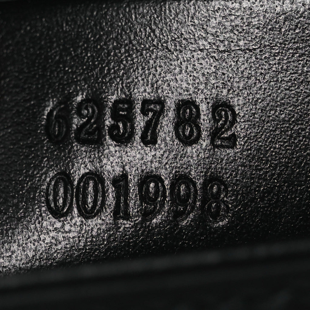 Calfskin GG Tennis Embossed Messenger Bag Black