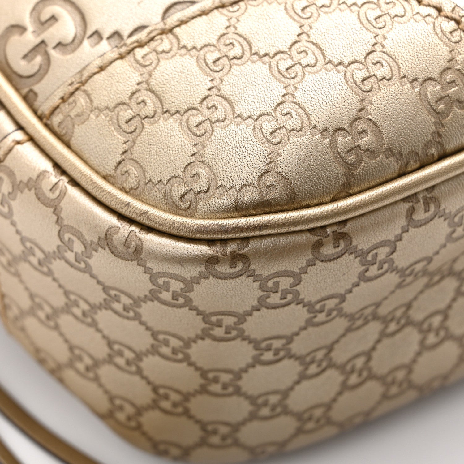 Guccissima Mini Bree Messenger Bag Gold