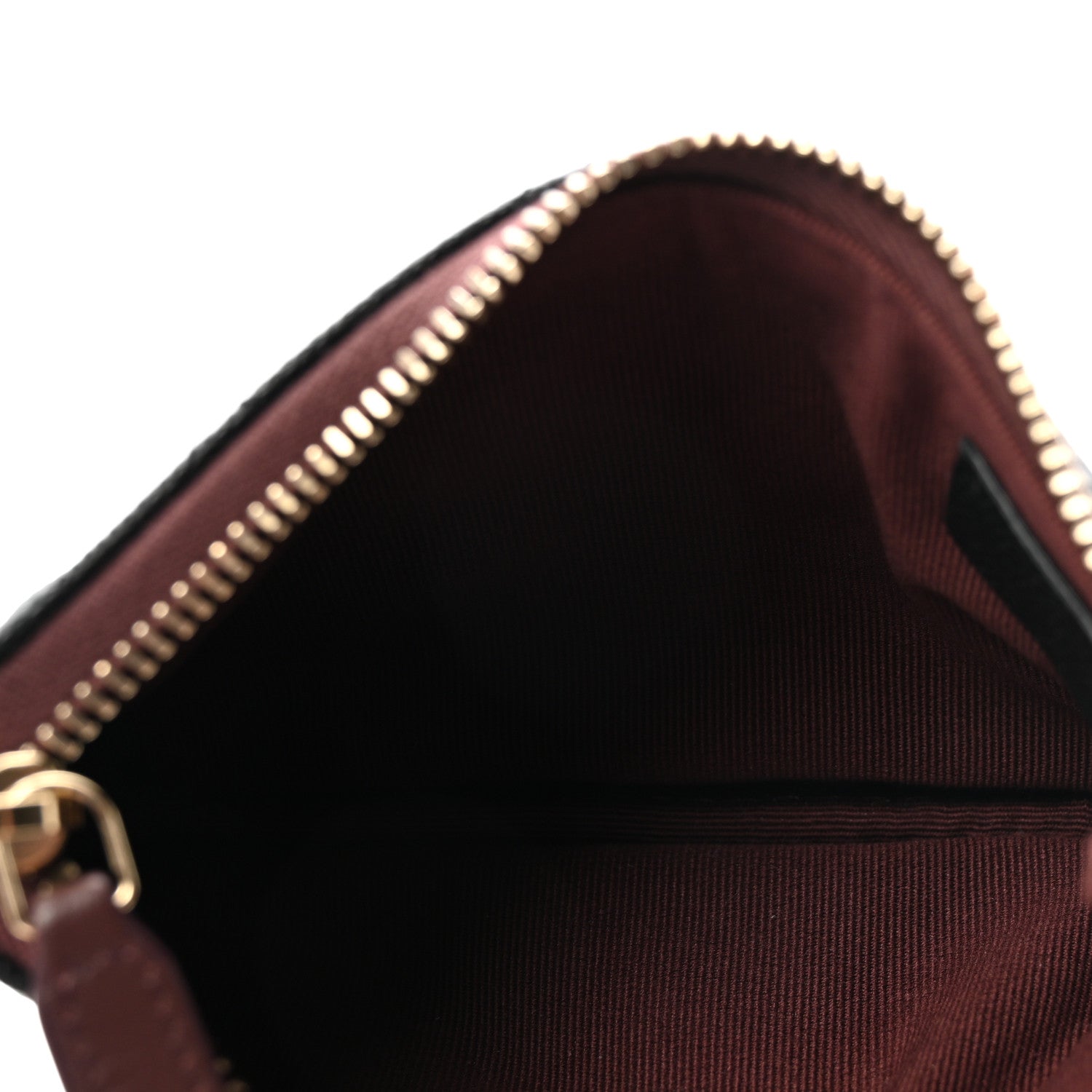 Caviar Quilted Small Cosmetic Case Black