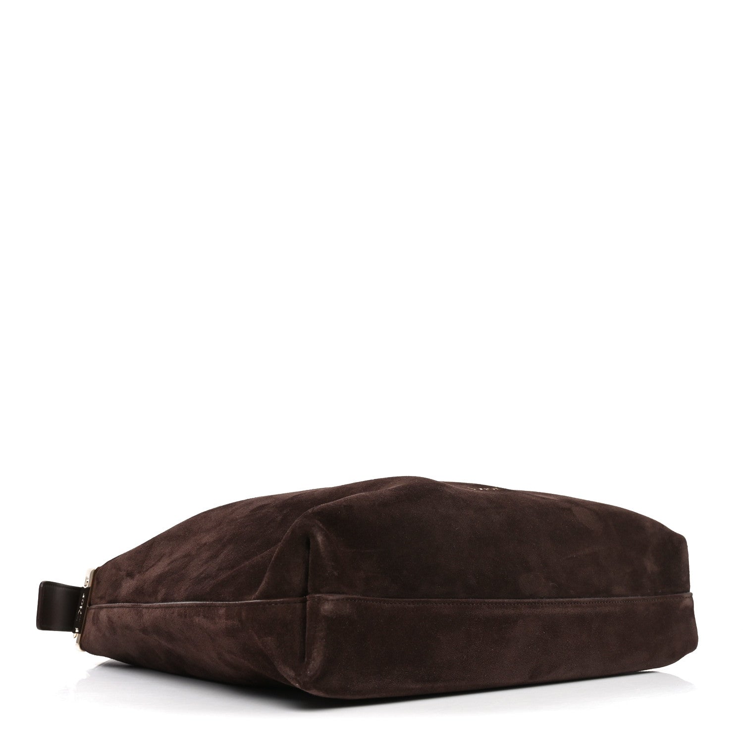 Grained Calfskin Medium Medaillon Bucket Bag Khaki Chocolate