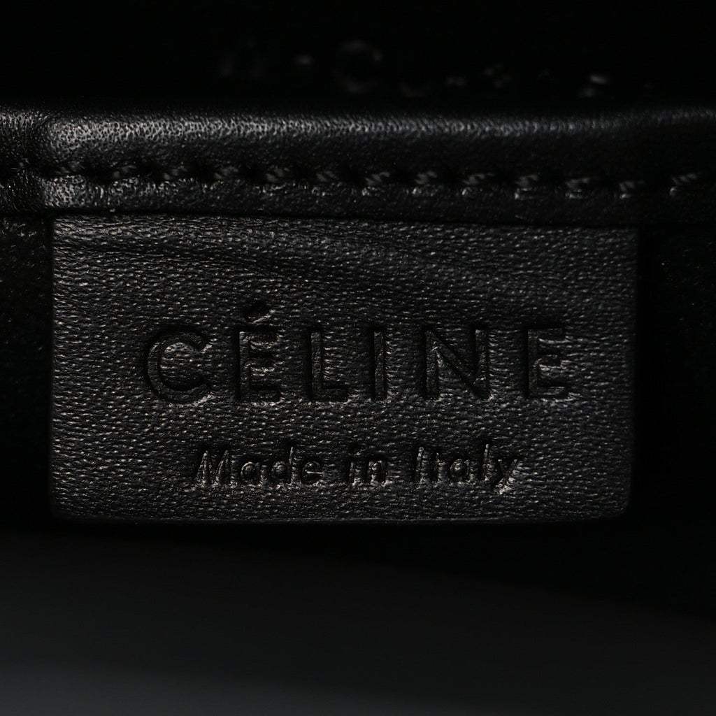 Drummed Calfskin Nubuck Nano Tri-Color Luggage Ruby
