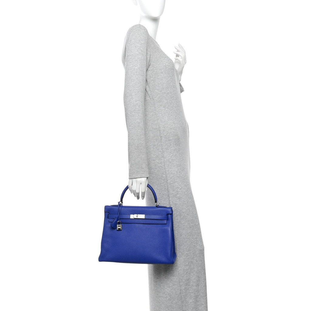 Taurillon Clemence Kelly Retourne 32 Bleu Electrique