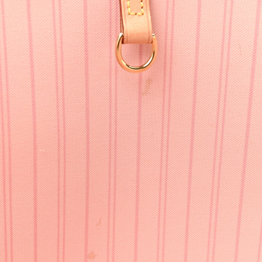 Damier Azur Neo Neverfull MM Rose Ballerine