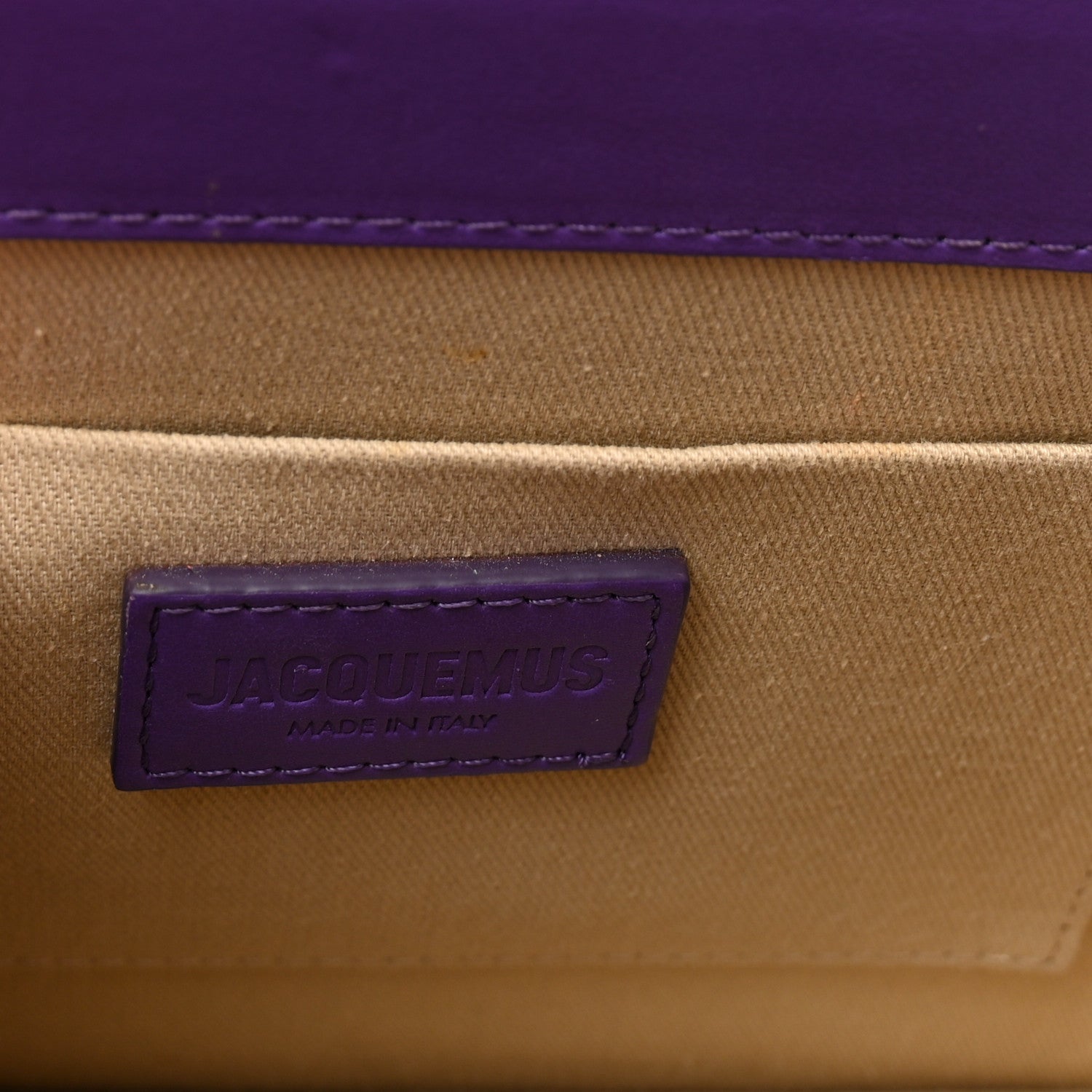 Smooth Calfskin Le Grand Chiquito Purple