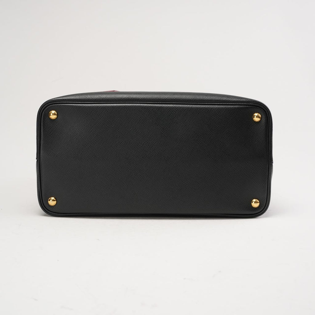Prada Double Saffiano Medium Double Bag Black
