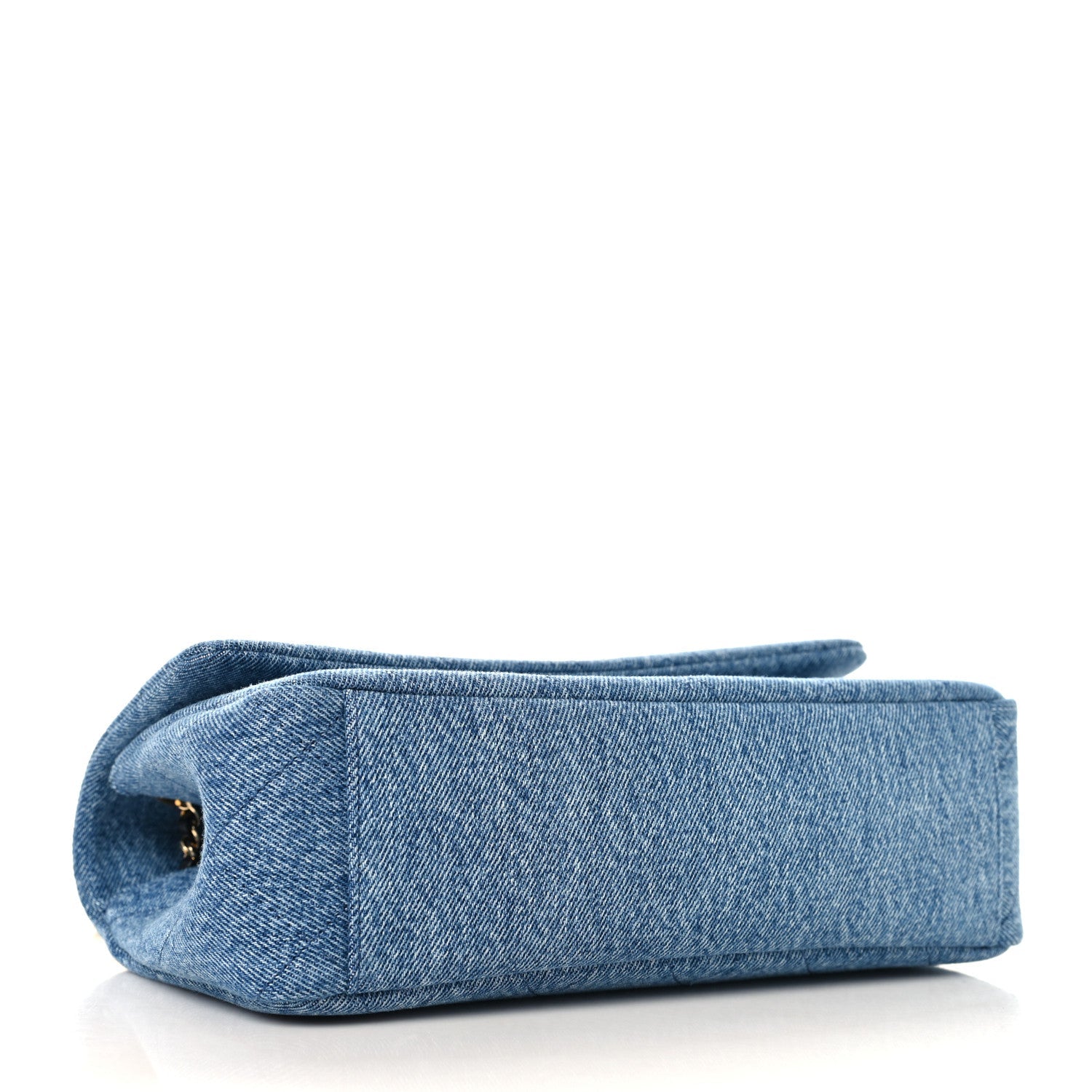 Denim Quilted Eyes On You Flap Blue