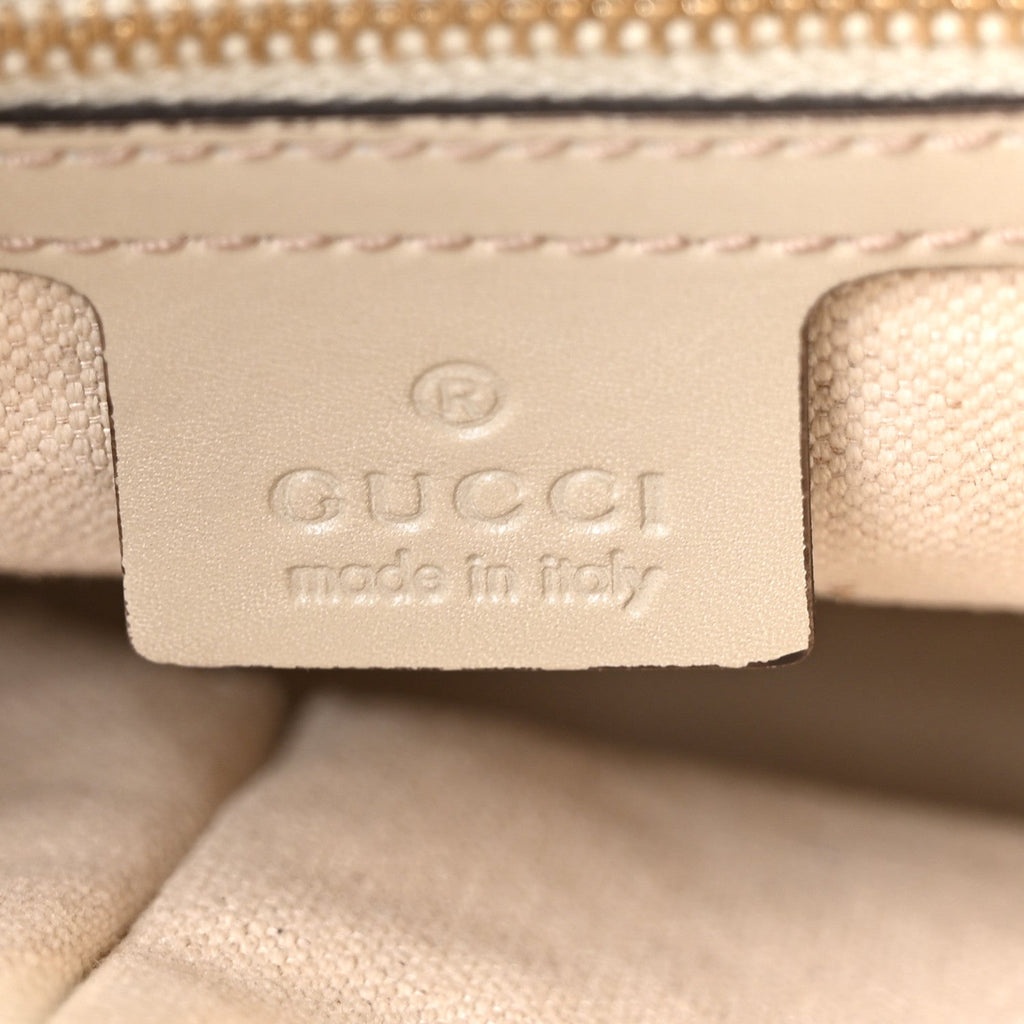 Monogram Web Medium Mayfair Tote Off White