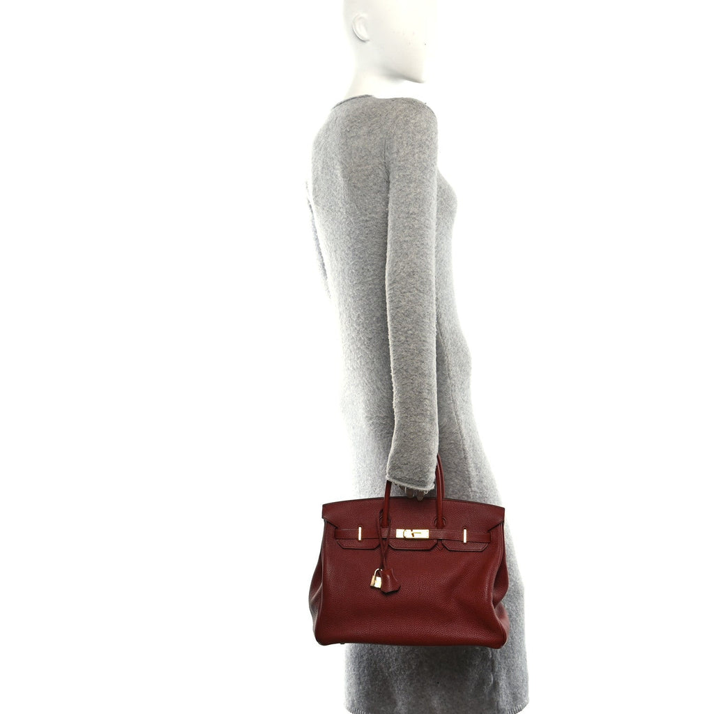 Togo Verso Birkin 35 Brique Ebene