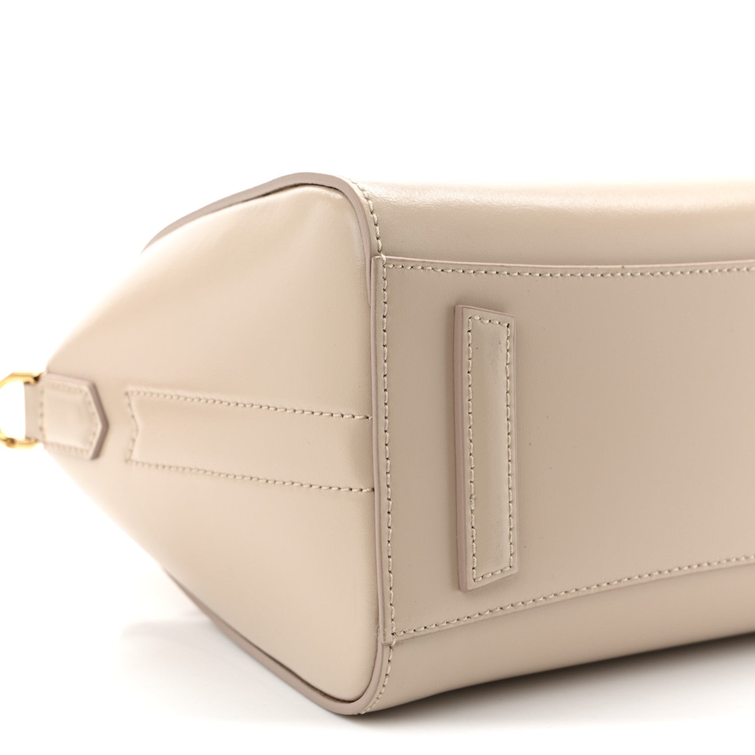 Shiny Lord Calfskin Mini Antigona Natural Beige
