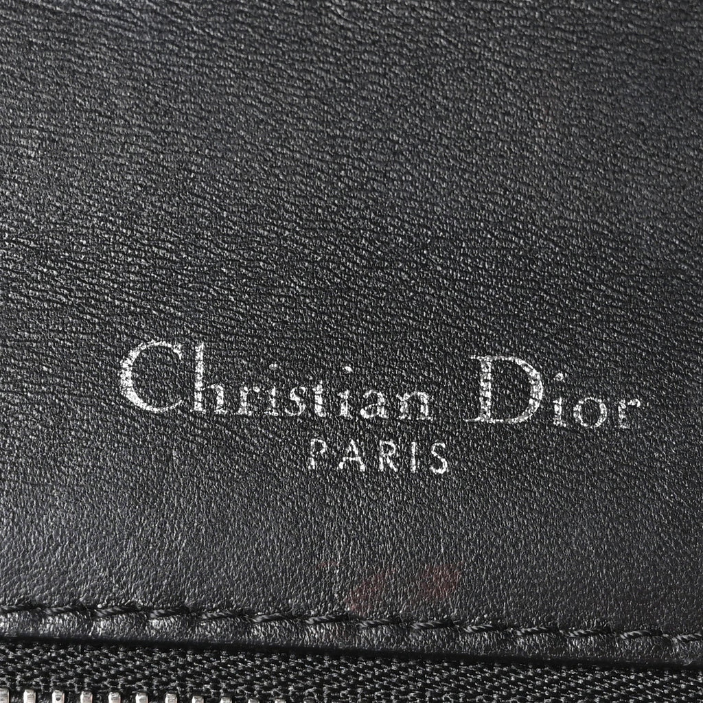 Patent Medium Diorama Flap Bag Black