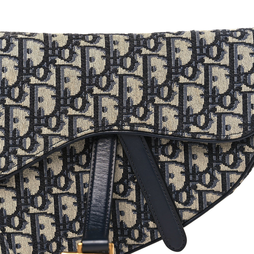 Oblique Saddle Bag Blue
