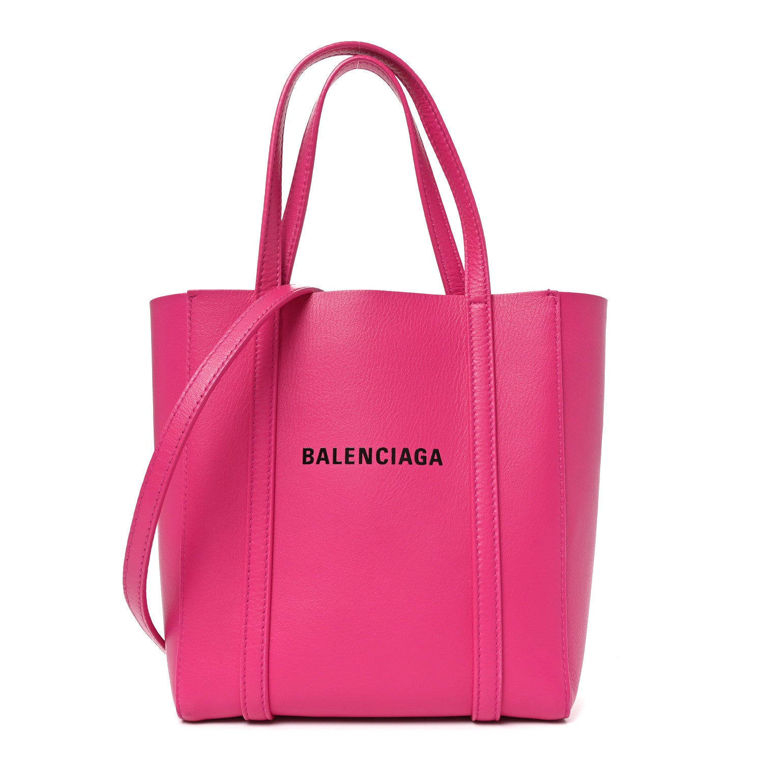Calfskin XXS Everyday Tote Neon Pink
