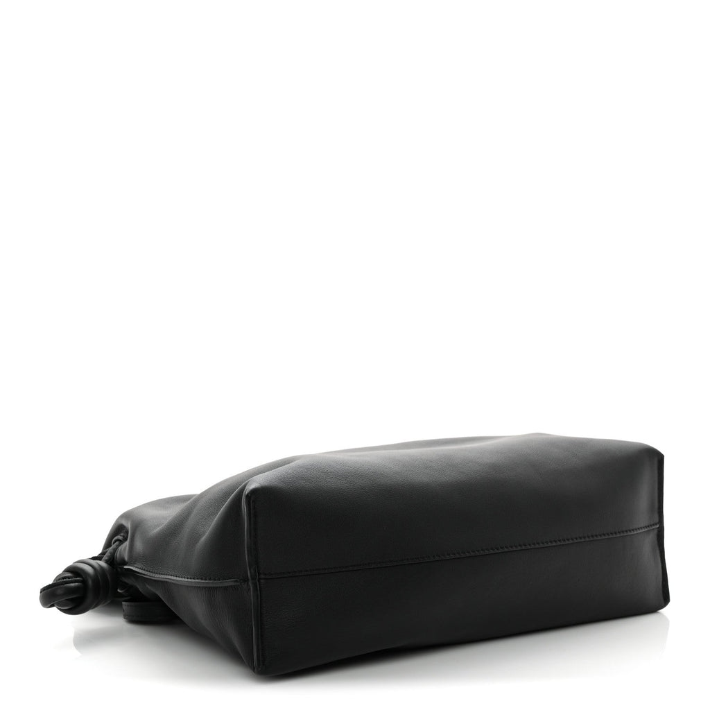Nappa Medium Flamenco Knot Bag Black