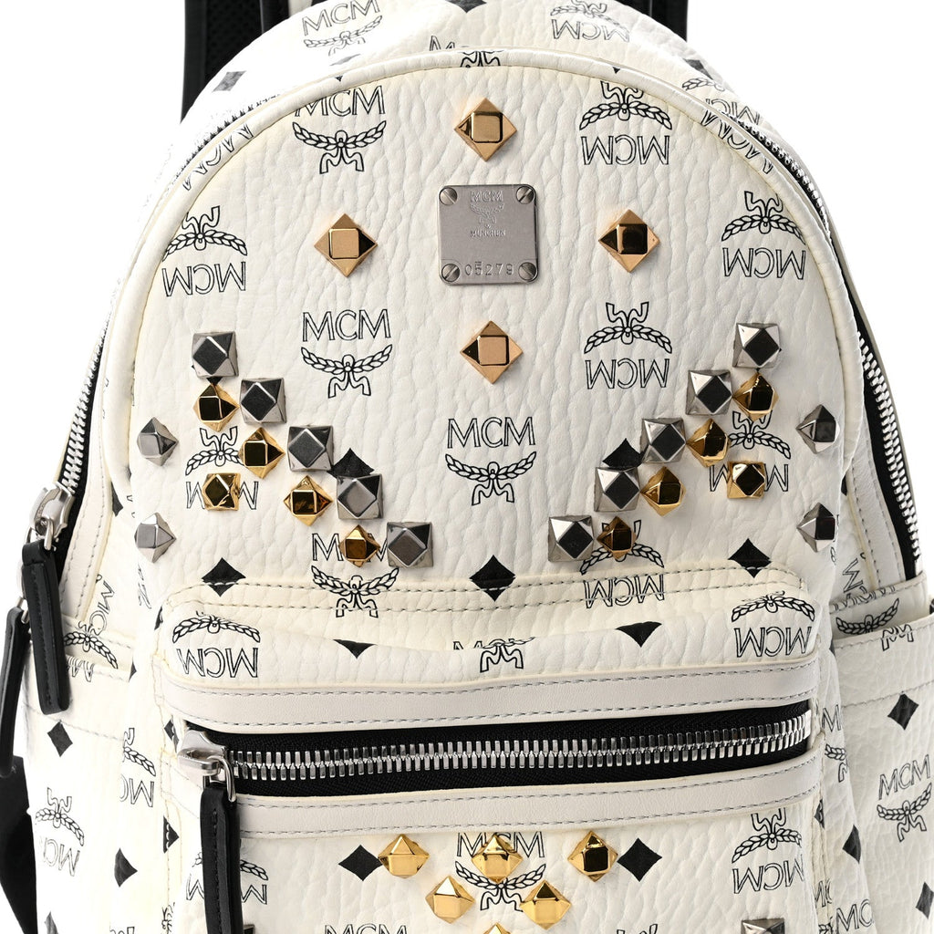 Visetos Studded Small Stark M Backpack White