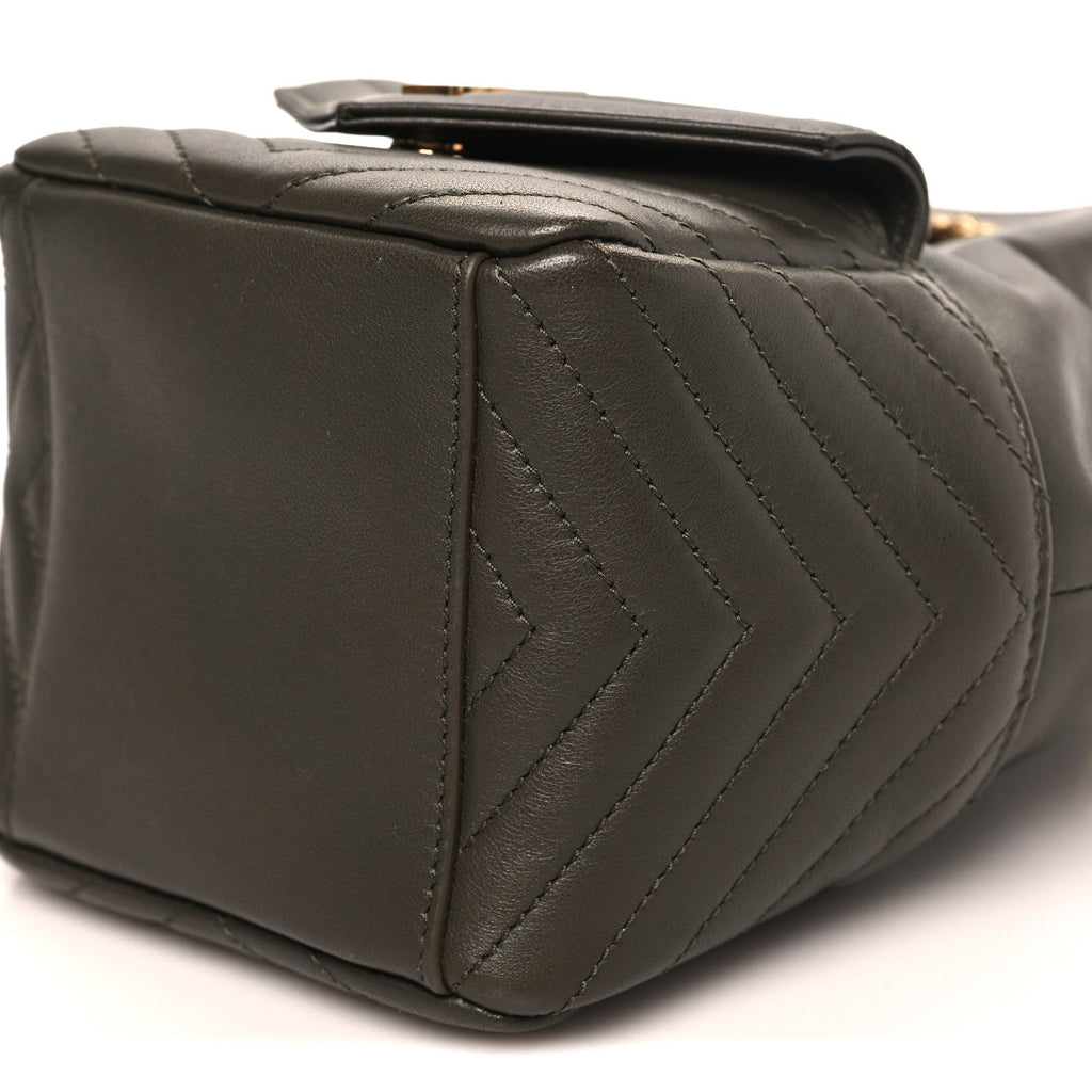 Lambskin Matelasse Monogram Joe Nano Bucket Bag Light Musk
