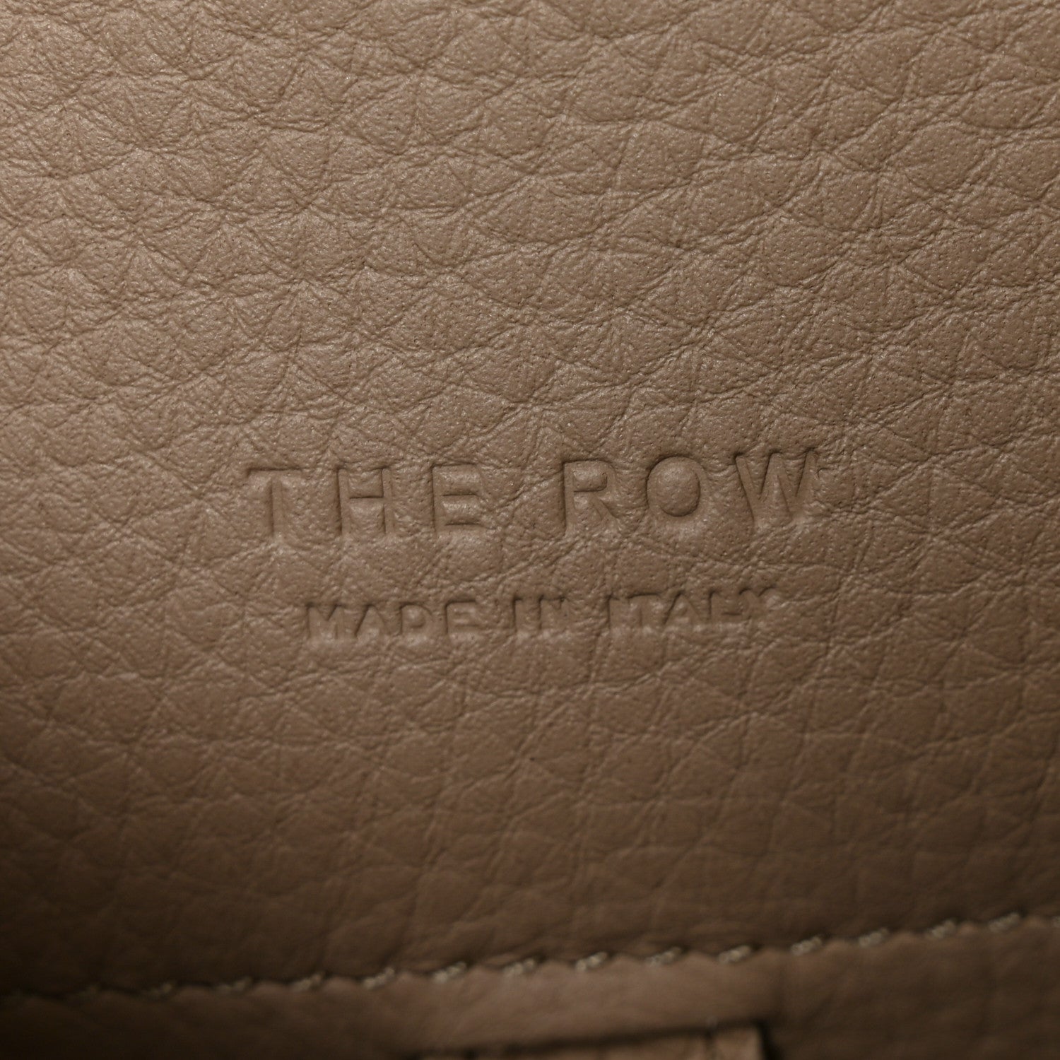 Grained Calfskin Soft Margaux 10 Bag Dark Taupe