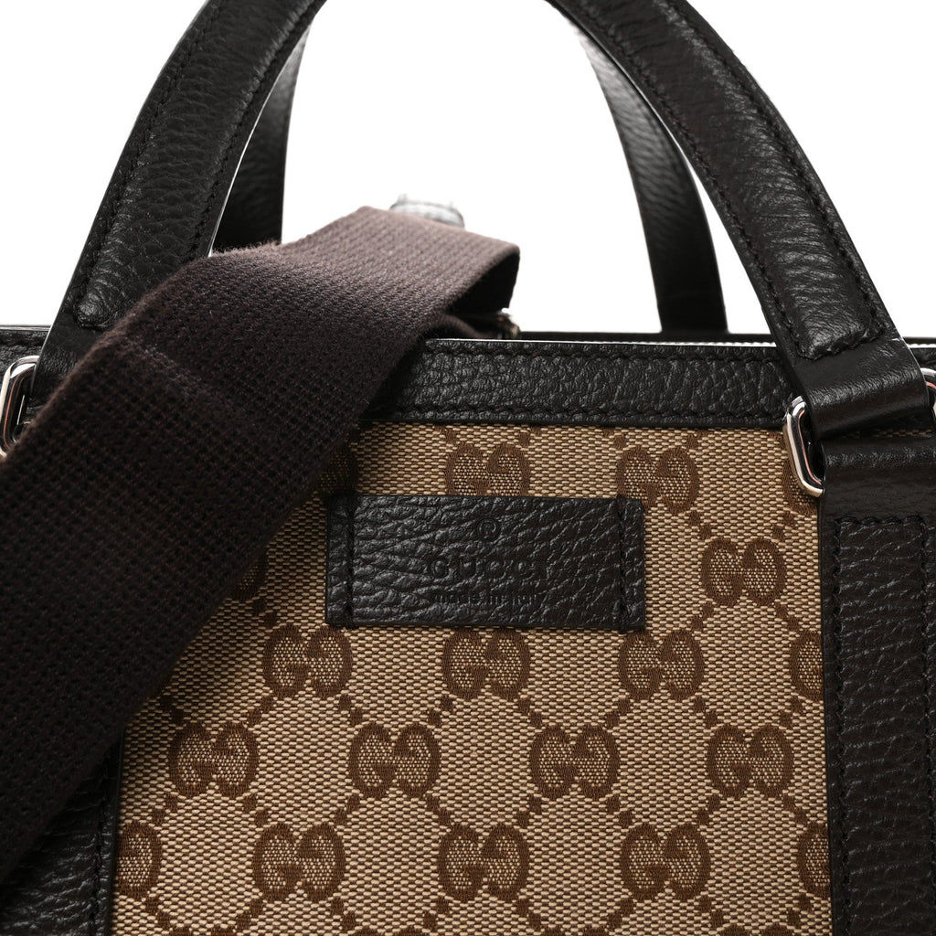 GG Monogram Large Joy Tote Bag Dark Brown