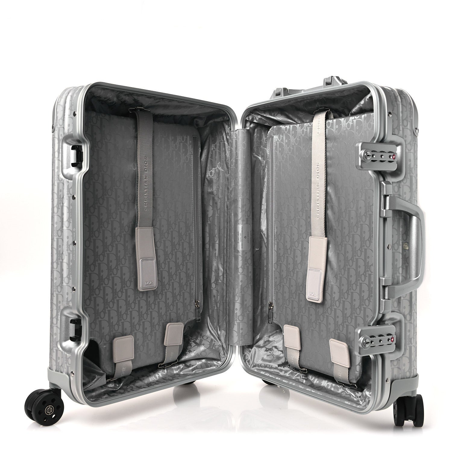 X RIMOWA Aluminum Gradient Cabin Luggage Silver
