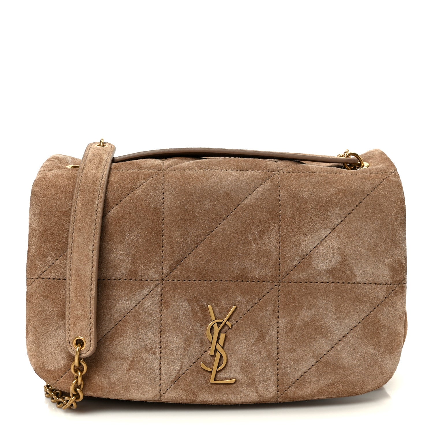 Suede Matelasse Monogram Mini Jamie 4.3 Whisper Pink