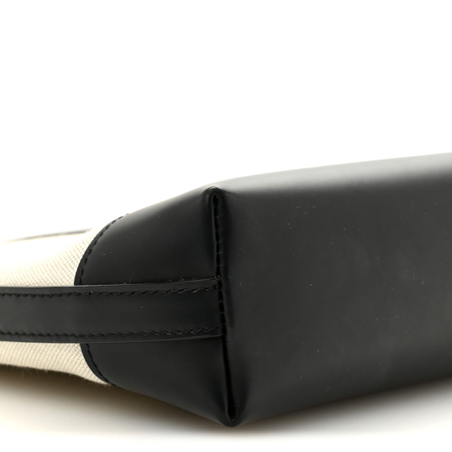 Cotton Canvas Pochette Crossbody Bag Black